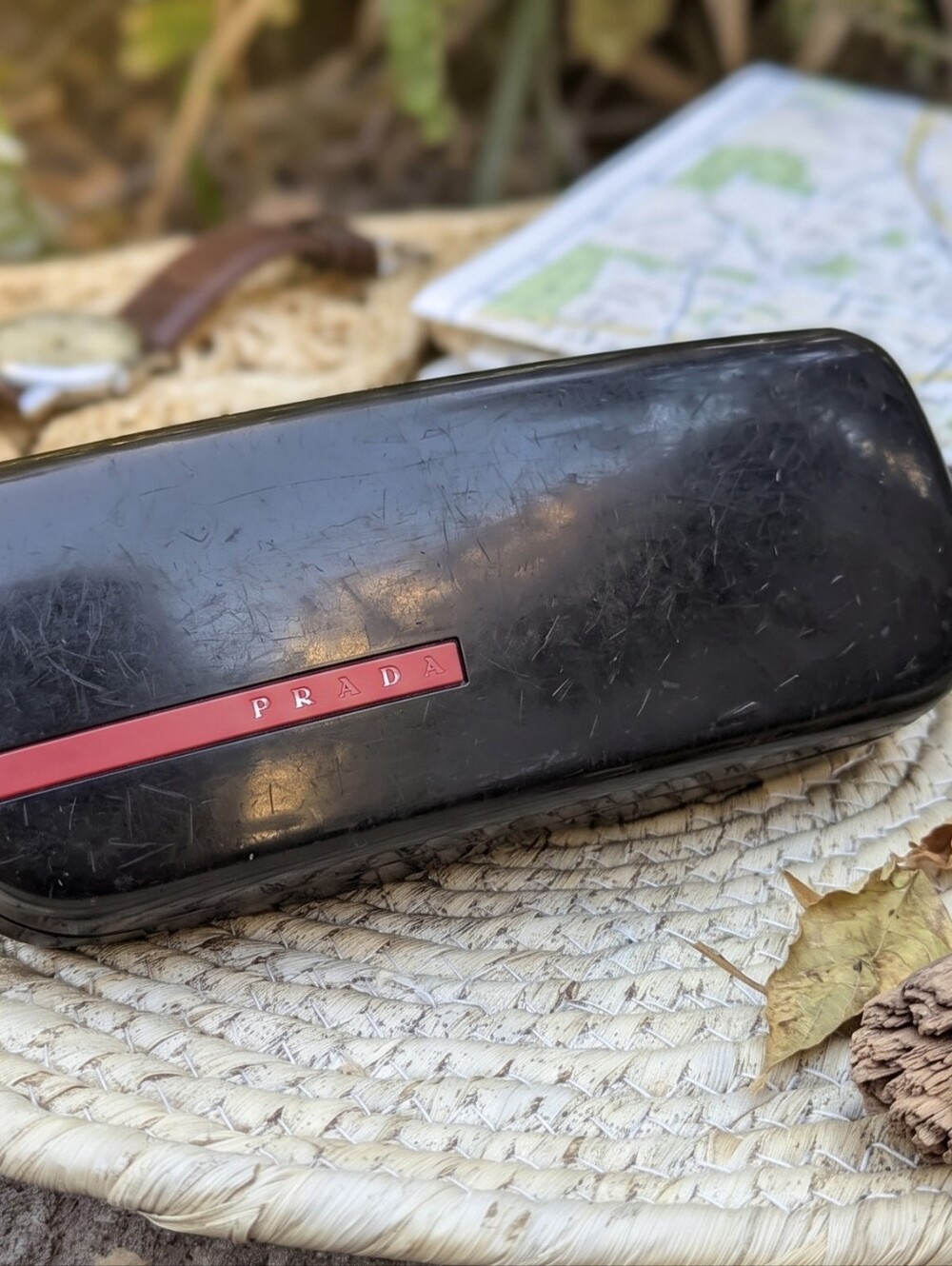 Prada Linea Rossa Sport Sunglasses Case Black Hard Clamshell Gorpcore Techwear